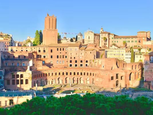 Trajan's Markets seen from the Victor Emmanuel II Monument